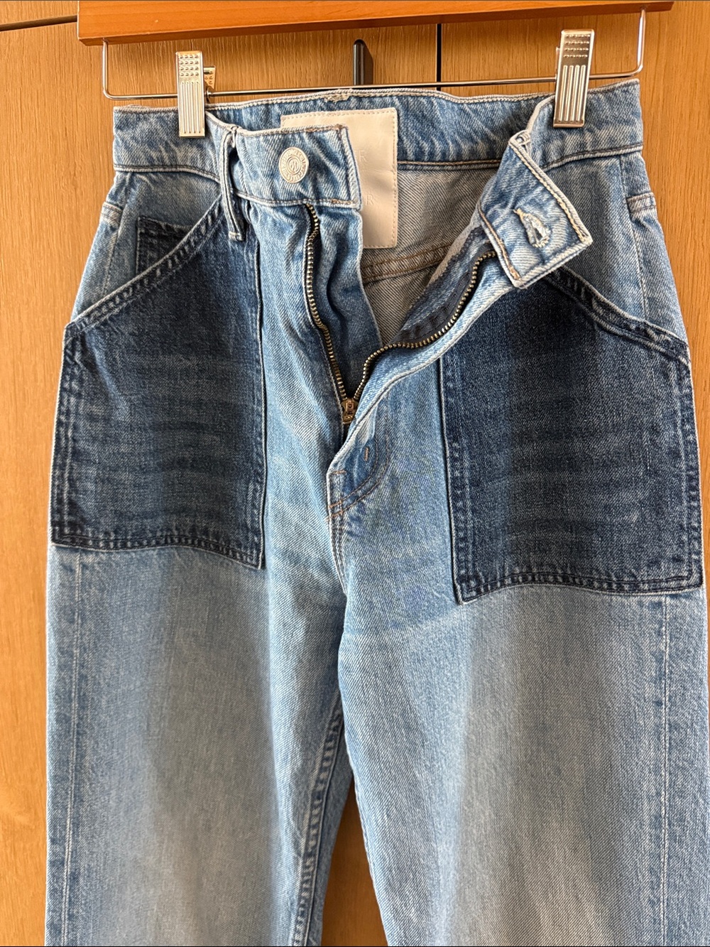 MOTHER Denim Jeana The Patch Maven Heel in Love Triangle Size 27 - Picture 6 of 16